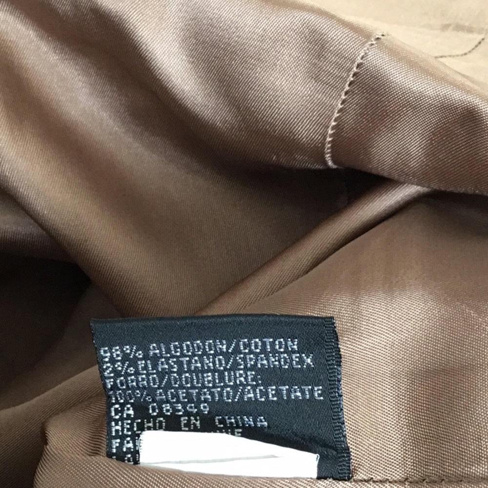 Albert Nipon Tan Short sleeve dress $60 Size 8 - Picture 7 of 8